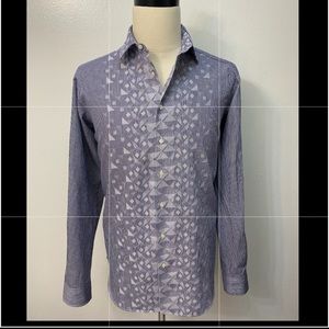 ETRO Abstract Print Long Sleeve Button-up Sport Shirt   Mens L